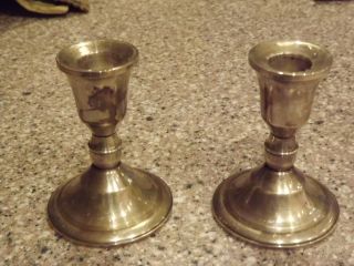Sterling Silver Candlesticks photo