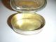 Early Antique Silver Box With Lovely Stone Set Into Lid Boxes photo 7