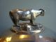 Antique Figural Dome Butter Cheese Dish Birds Cow Mushrooms Silver Plate Bowls photo 9