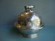 Antique Figural Dome Butter Cheese Dish Birds Cow Mushrooms Silver Plate Bowls photo 10