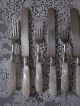 12 Matching Mother Of Pearl Sterling Silver Collar Knives Knifes And Forks Set Other photo 2
