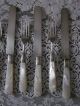 12 Matching Mother Of Pearl Sterling Silver Collar Knives Knifes And Forks Set Other photo 4