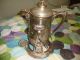Vintage Large Silver Tea Kettle Two Pieces Silver Alloys (.800-.899) photo 2