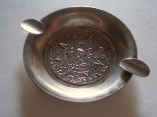 Taxco Sterling Silver Ashtray And Matchbox Holder photo