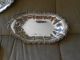4 Vtg Silverplate Items: 2 Bread/cake Trays; 2 Dishes Platters & Trays photo 1