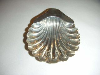 Silver Scallop Shell Shaped Dish By George Unite 1919 photo