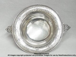 Antique Sterling Silver Meriden Britannia Maintenon Large Centerpiece Bowl photo