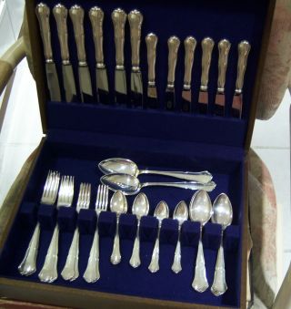 Finnish 813h Silver Flatware Service For 6 Vintage Total 44 Piece photo