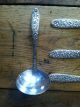 Antique Vintage Narcissus National Silver Co.  Set 4 Aa Serving Spoons Ladle Nr National photo 2