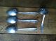 Antique Vintage Narcissus National Silver Co.  Set 4 Aa Serving Spoons Ladle Nr National photo 3