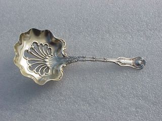 Sterling Silver Whiting Bon Bon Nut Spoon Imperial Queen Pat Date 1893 photo