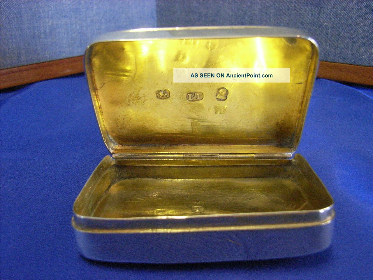 Antique Sterling Silver Snuff Box Birmingham C1803 Documented Maker Sterling Silver (.925) photo