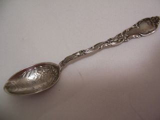 Sterling Silver Souvenir Spoon From Aledo,  Illinois photo
