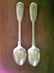 2 Sterling Teaspoons,  British Halmarks,  William Eaton 1828,  Fiddle Pattern Other photo 1