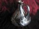 999/1000 Alvin Overlay Silver & Glass Pitcher - Amazing Pure Silver Not Sterling Bottles, Decanters & Flasks photo 8