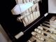 Cased Sterling Silver Kings Pattern Fish Cutlery Set & Servers Sheffield 1931 Other photo 9