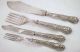 Cased Sterling Silver Kings Pattern Fish Cutlery Set & Servers Sheffield 1931 Other photo 5