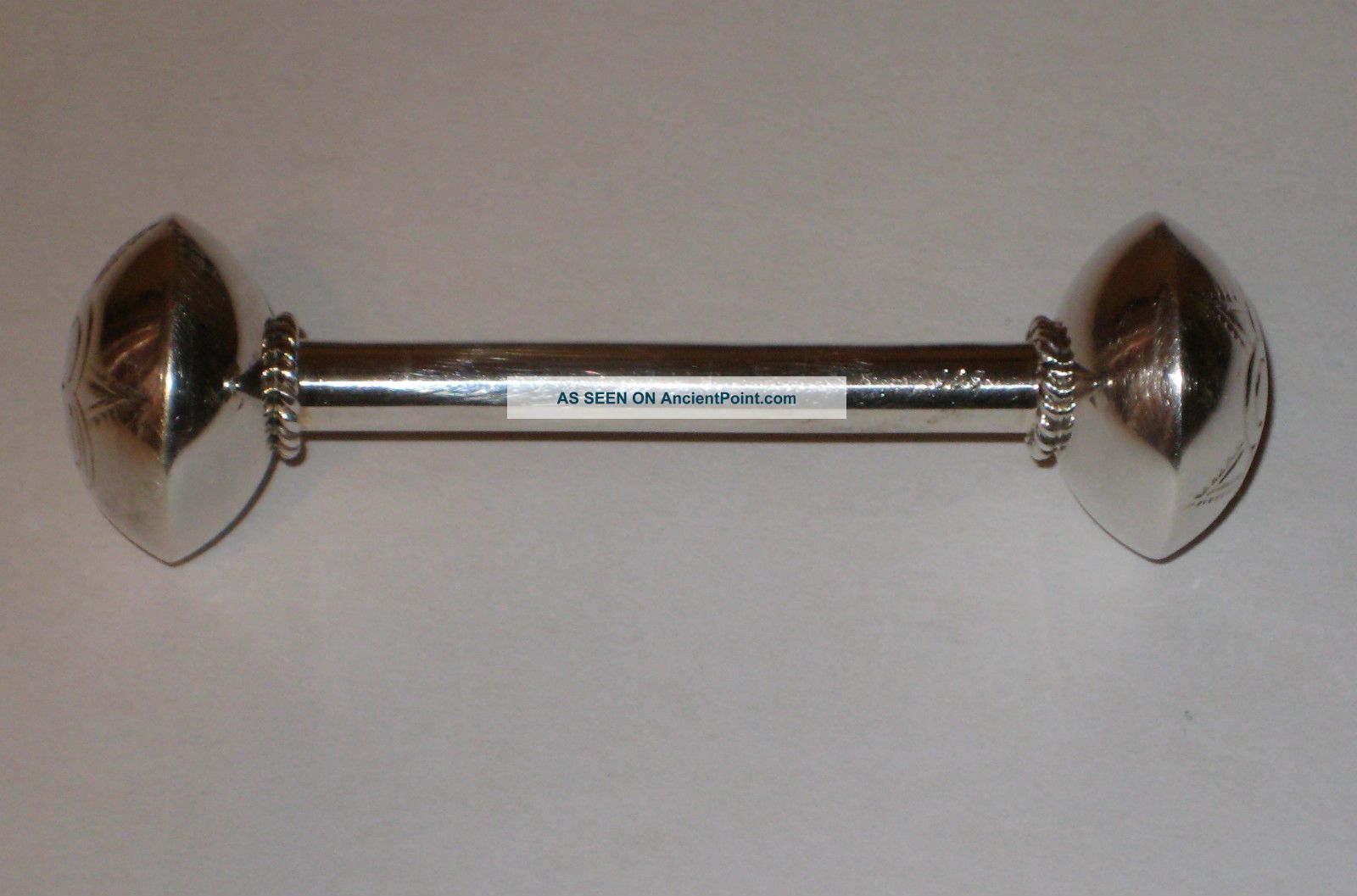 Sterling Antique Vintage Baby Rattle Other photo