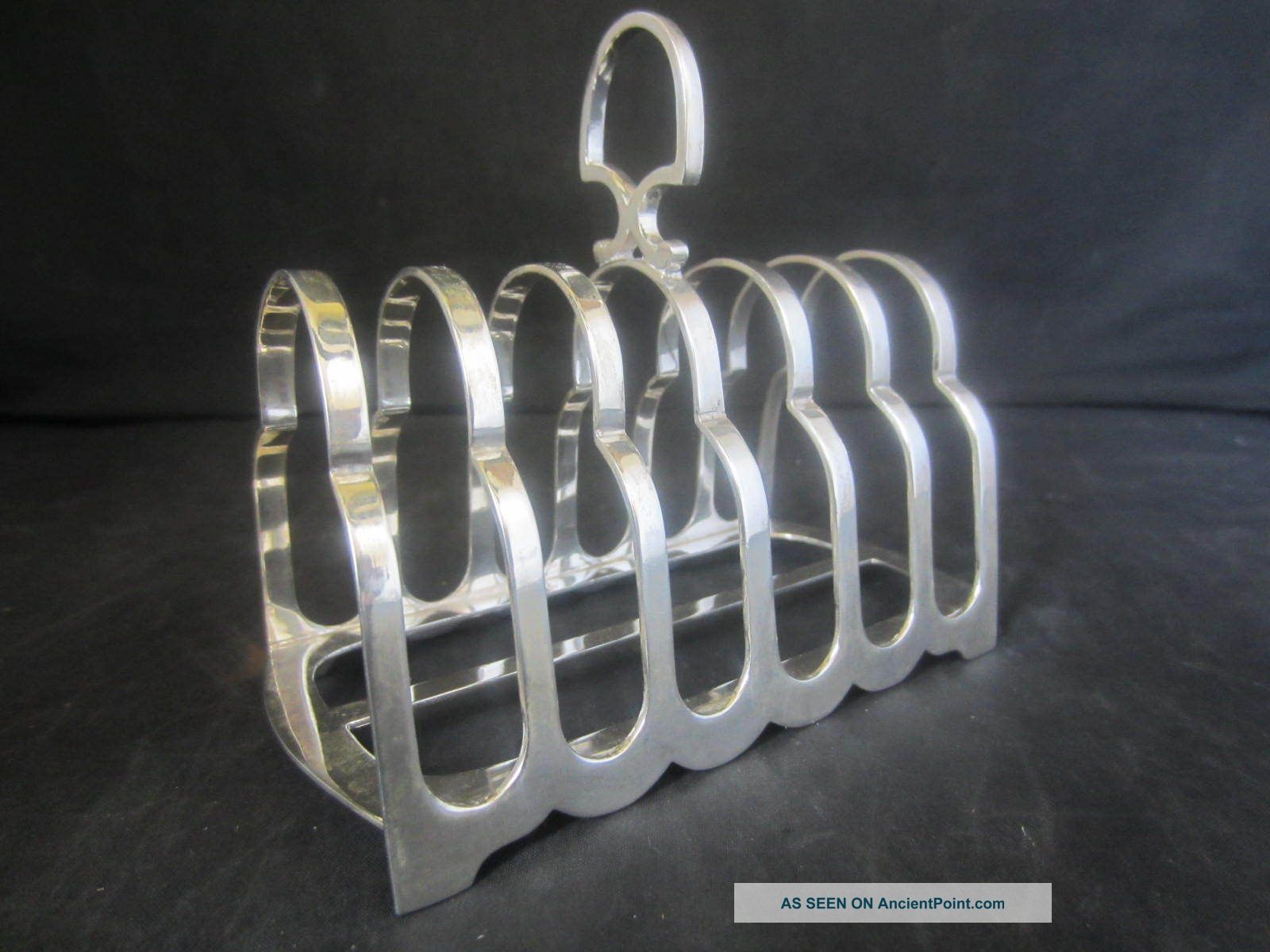 Solid Silver 6 Slice Toast Rack By Harrison Brothers & Howson - Sheffield 1928 Other photo