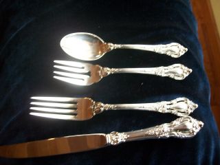 Lunt Eloquence Sterling Silver 4 Piece Place Size Setting photo