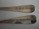 Pair Of George Iii Salt Spoons,  By William Bateman,  London 1817,  Old English Pat Other photo 2