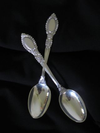 Reed & Barton Guildhall Sterling Silver Teaspoons Pair photo