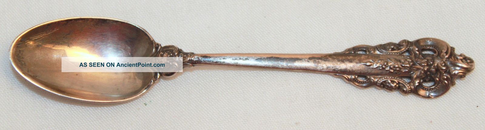 Wallace Grande Baroque Demitasse Spoon Sterling Silver 925 Flatware Grand Tea Wallace photo