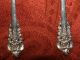 Two Antique Wallace Sterling Silver Teaspoons Tea Spoon Grand Baroque Wallace photo 4