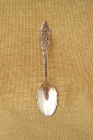 Vintage Sterling Souvenir Spoon For Denver Colorado By Weidlich Ster Spoon Co photo
