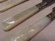Gorham Dinner Knife Knives Mother Of Pearl Sterling And Stainless Vintage 6 Gorham, Whiting photo 3
