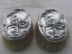 Antique Webster Sterling Pair Military Brushes Daisies Brushes & Grooming Sets photo 4