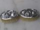 Antique Webster Sterling Pair Military Brushes Daisies Brushes & Grooming Sets photo 8
