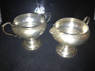 2 Sterling Silver Bowls Black Star & Gorham Milk And Sugar Dish Scrap Or Not photo
