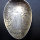 Antique Sterling Silver Spoon Seattle Wa Waterfall Totem Pole Pioneer Square Souvenir Spoons photo 2