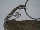 Large Wang Hing Chain Mail Mesh Purse Evening Bag Silver Charms Bracelet 1900 Other photo 4