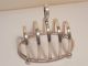 Antique Vintage Art Deco Arched Sheffield Silver Plate Toast Rack Other photo 1