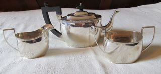 Sterling Silver Tea Set,  S.  Blanckensee And Sons Ltd. ,  906.  1 G photo