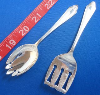 Vintage Kingsway Plate England Silverplate Baby Spoon And Fork Set photo