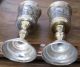Antique Sterling Silver Kiddush Two Cups/ Goblets Cups & Goblets photo 6