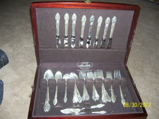 Enchanting Orchid By Westmorland Sterling Silver Flatware Set Service 39 Pieces photo