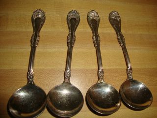 4 Wm Rogers Spoons Silverplate photo