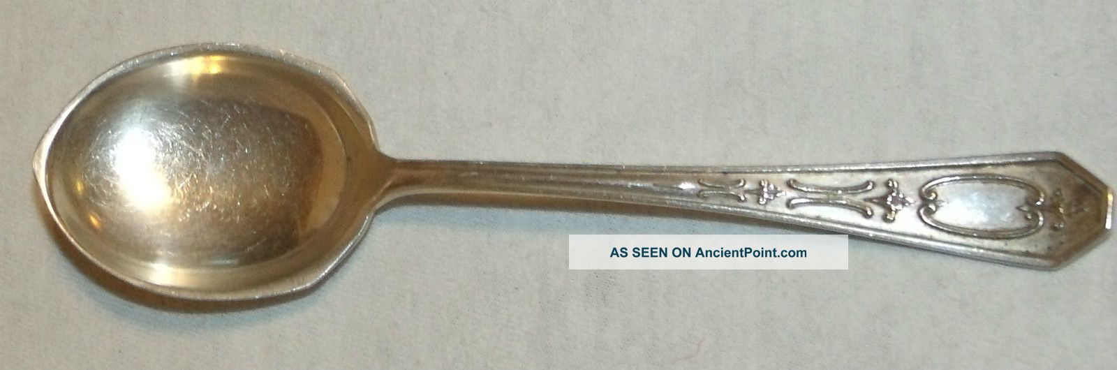 Sterling Silver Sugar Spoon,  Frank Smith Vergennes C1913,  5 3/4 