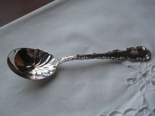 Sterling Silver Relish Spoon,  In The Birks Louis Xv Pattern,  Not Monogrammed photo
