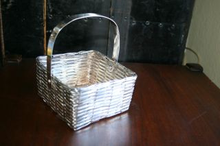 Fb Rogers Silver ? Silverplate? Woven Basket Htf photo
