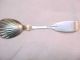 Fine 200 Y Old L Le Gross Silversmith Salt Spoon Sterling Coin Silver Mint Shell Gorham, Whiting photo 7