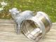 Antique Victorian Figural Silverplate Napkin Ring Holder Little Ewe Lamb Sheep Napkin Rings & Clips photo 3