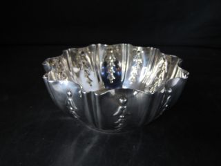 Victorian Solid Silver Sugar Bowl By Fenton Brothers - Sheffield - 1900 photo