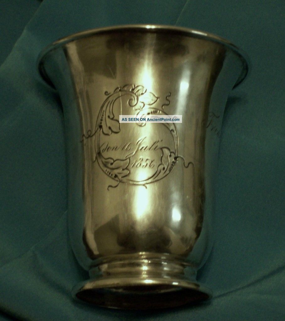 Antique Silver Christening Cup Cups & Goblets photo