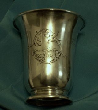 Antique Silver Christening Cup photo