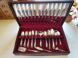 Gorham Sterling Silver Flateware / Lily Of The Valley / 64 Pcs. photo